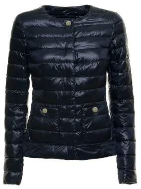 Herno Buttoned Crewneck Padded Jacket